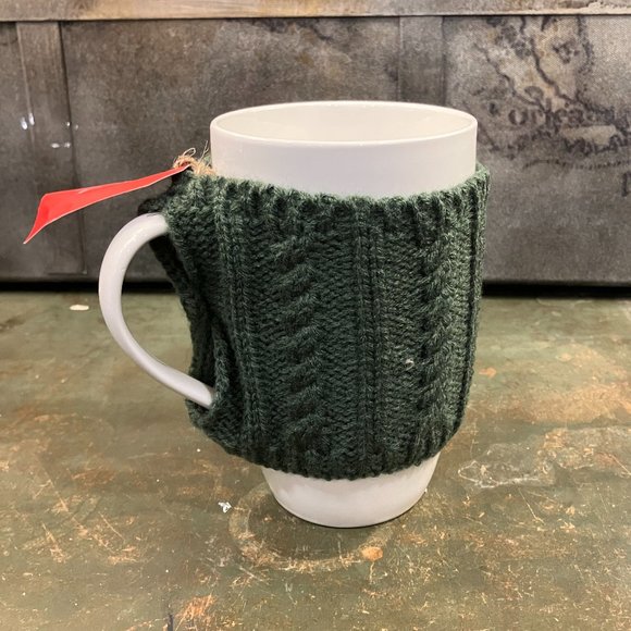 Warm Wishes Chestnut Brown 18oz Sweater Mug NWT - Picture 3 of 6